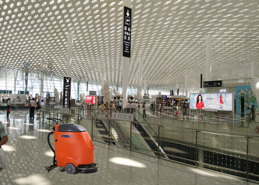 Electric Wire Airport Walk Behind Auto Scrubber Kolor pomarańczowy Sterowanie PLC