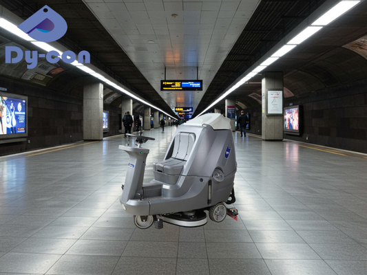 Duże urządzenia do czyszczenia podłóg w centrach transportowych