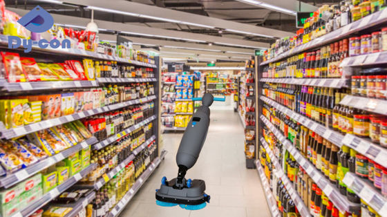 Mały sprzątacz podłogi w supermarkecie - Ciche 65dB czyszczenie w ciasnych pomieszczeniach